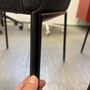 4x Milo Esszimmerstuhl Stoff Metall Dunkelgrau 7