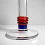 Vintage Postmodern Blumenvase Glas 1990er Jahre 3