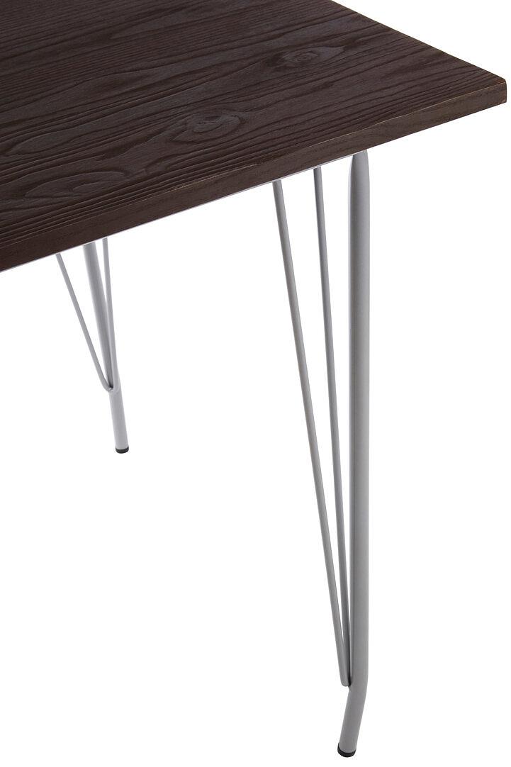District Tisch Metall Ulmenholz Schwarz 4