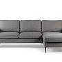 Sofa 3-Sitzer Chaiselongue Links Rechts Woven Grau 13