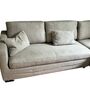 Gatsby Sofa Récamiere Rechts Baumwolle Holz Braun 3