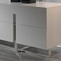 Sideboard Verchromter Stahl Weiß 7