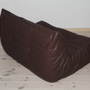 Togo Sofa 2-Sitzer Madras-Leder Braun 6