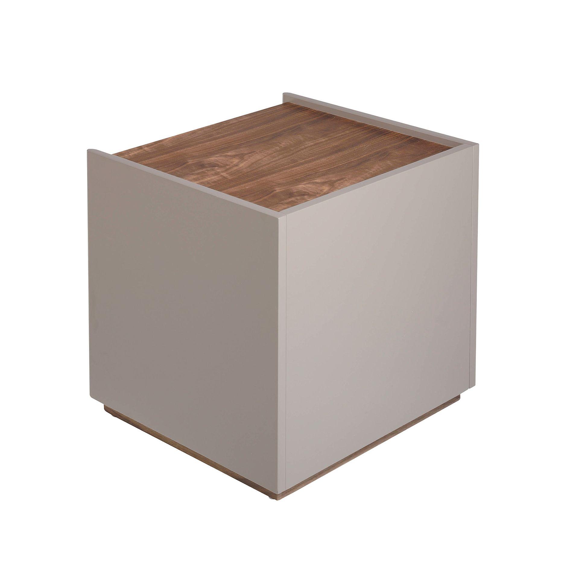 Beistelltisch Walnussfurnier Grau 3