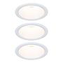 3x Recessed light Cole Coin White 0