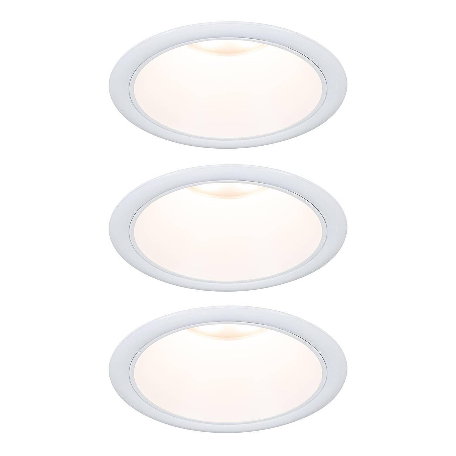 3x Recessed light Cole Coin White 0