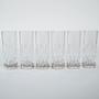 Crystal glasses set of 6 Transparent 1960s 2
