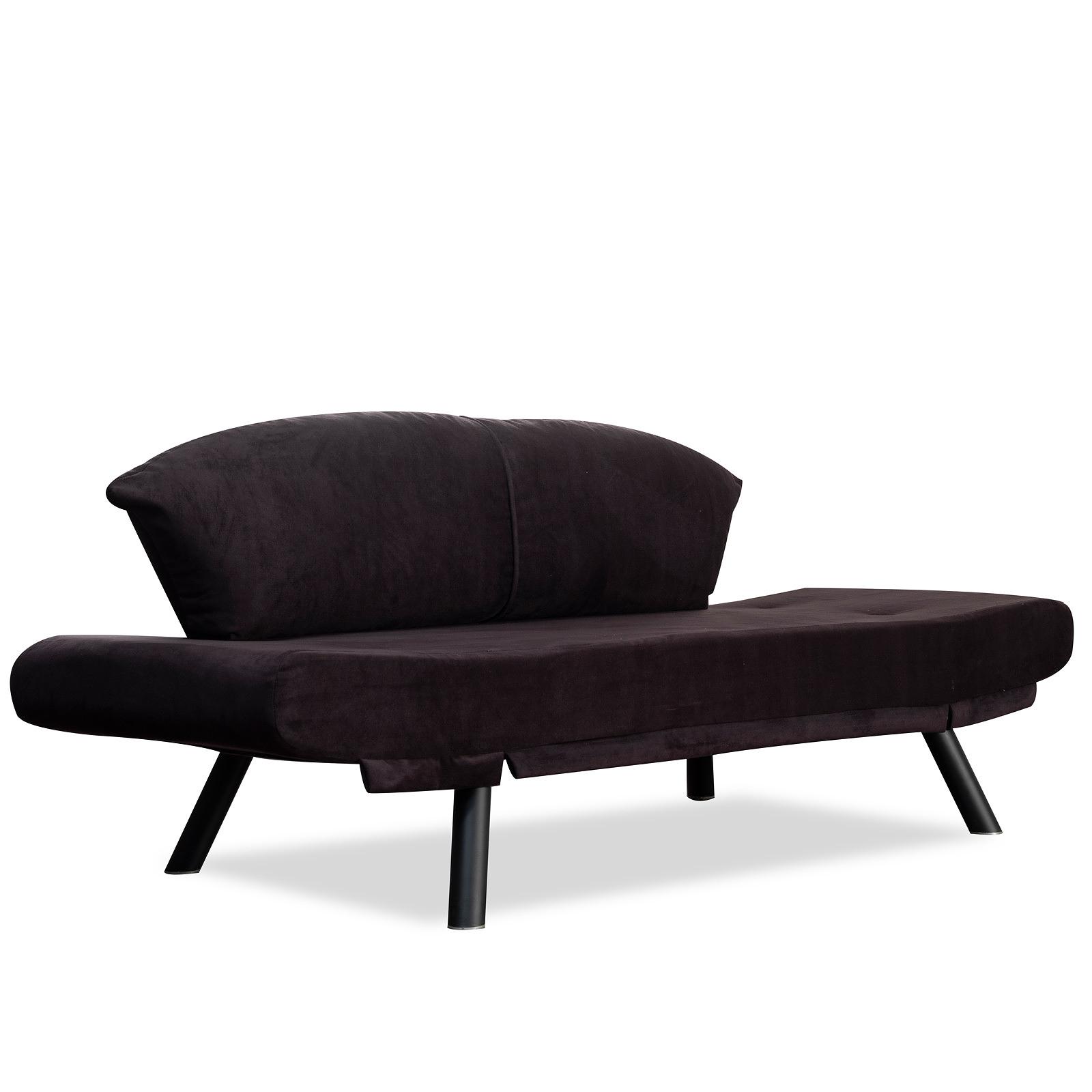 Genzo Sleeper Sofa 2-Seater Black 4