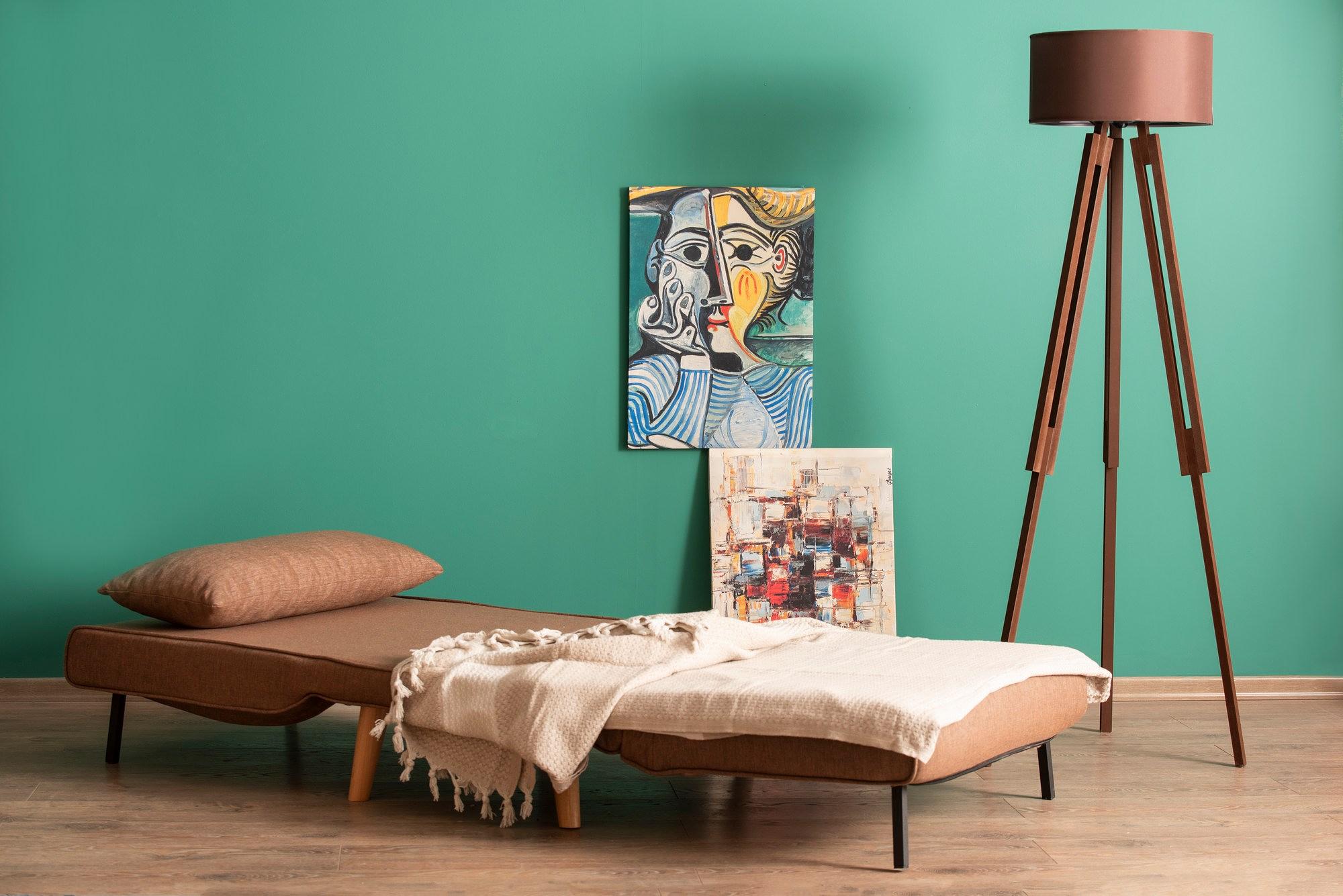 Folde Divano letto a 1 posto Marrone 4