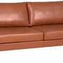 Portobello Sofa 3-Sitzer Saddle-Leder Metall Cognac 0