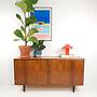 Vintage Sideboard Holz Braun 1