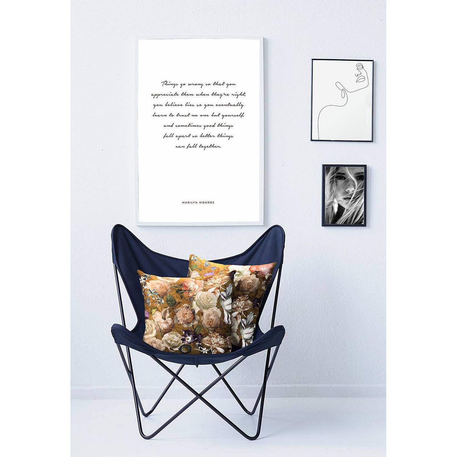 Dekokissen 5251 Mischgewebe Ocker 2