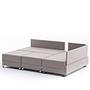 Fly Ecksofa Rechts mit 2 Hockern Creme 6