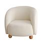 Elephant Armchair Textile White 6