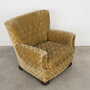 Armchair Textile Wood Yellow 1960s 9