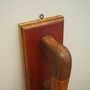 Vintage Wandschmuck Holz Braun 1970er Jahre 8