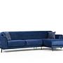 Image Corner Sofa Right Navy Blue 8