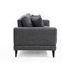 Nordic 3-Sitzer Sofa Grau 8