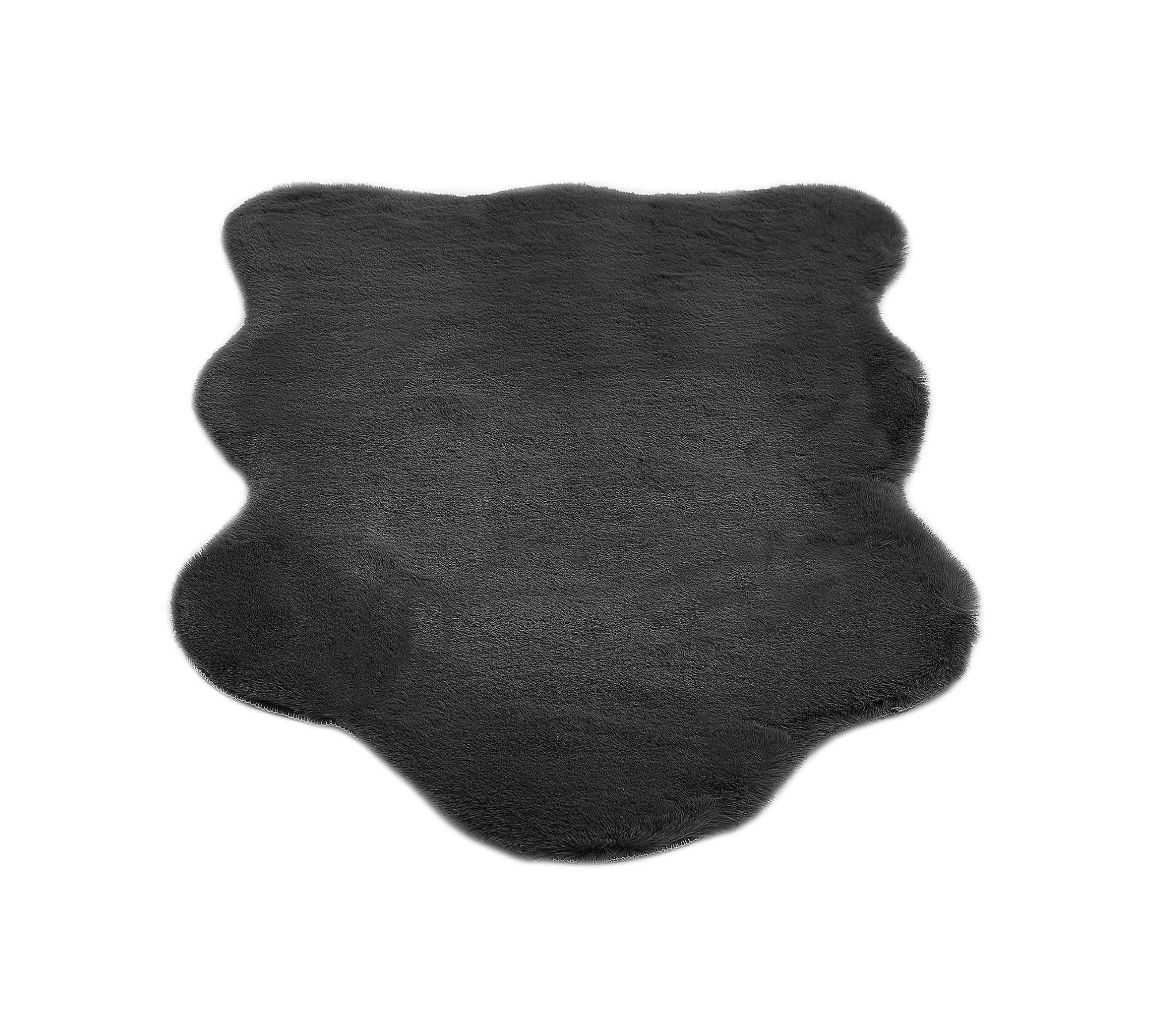 Fellteppich Textil Anthrazit 1