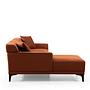 Petra L Ecksofa Orange 5