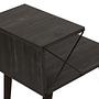 Cross Nightstand Wood Veneer Dark Brown 9