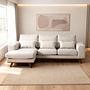 Ecksofa Japandi 3-Sitzer Beige 1