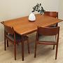 Teak table brown 1970s 3