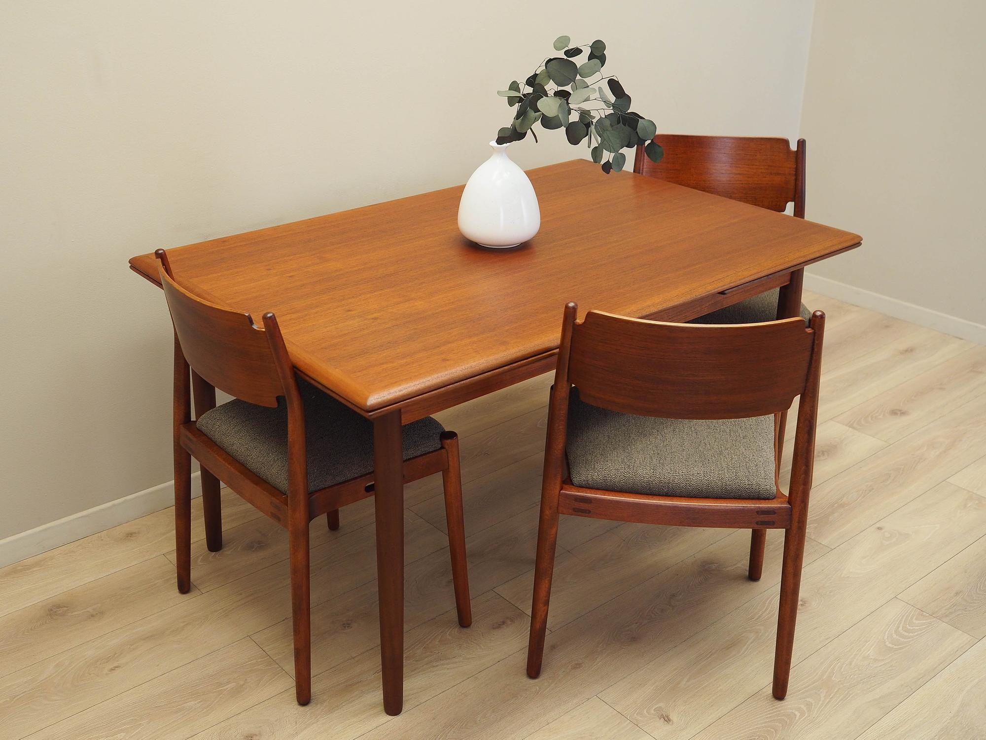 Teak table brown 1970s 3