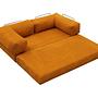 Comfort Schlafsofa 2-Sitzer Orange 7