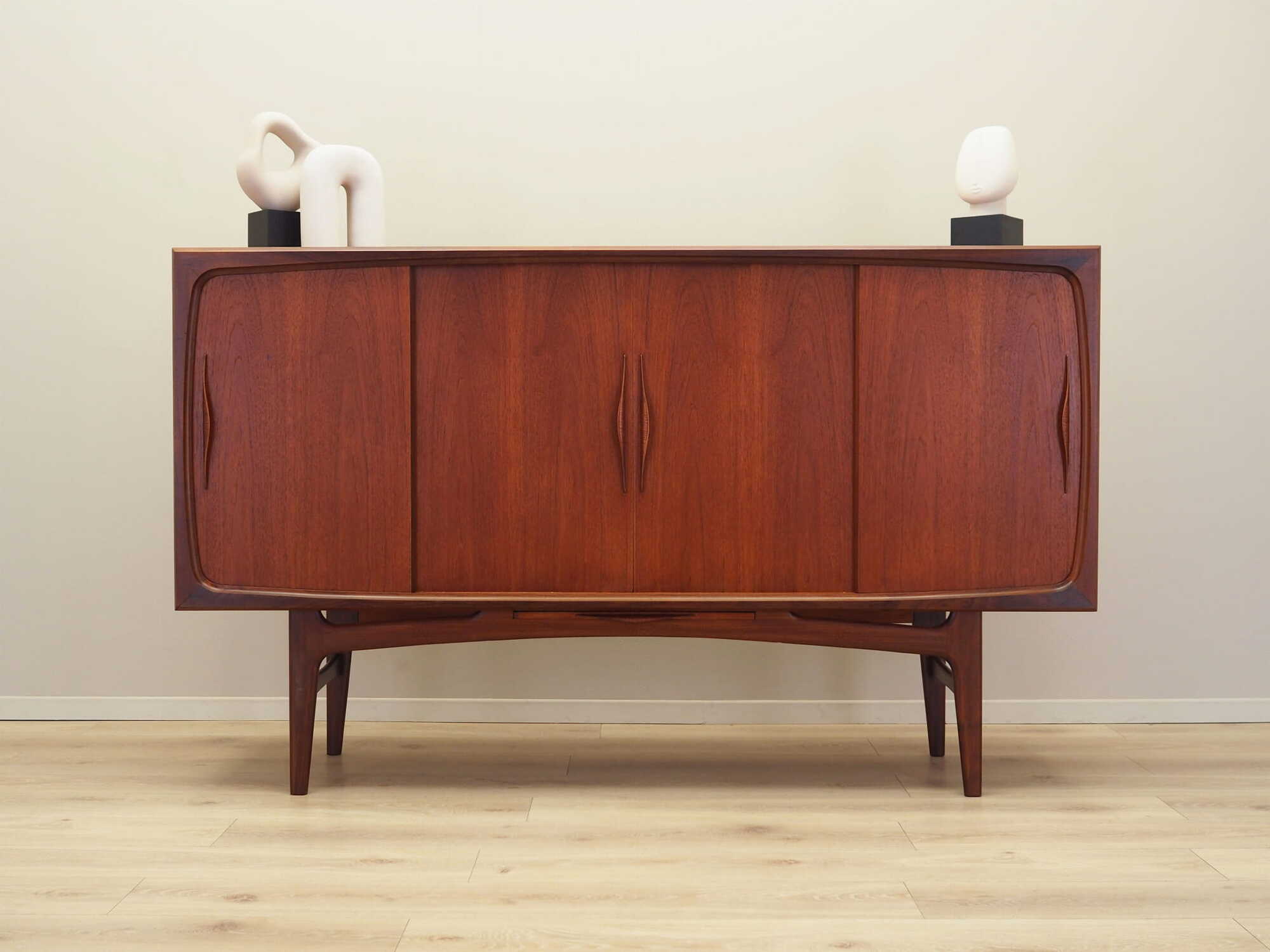 Teak highboard, Danish design, 1970s, production: Denmark 0