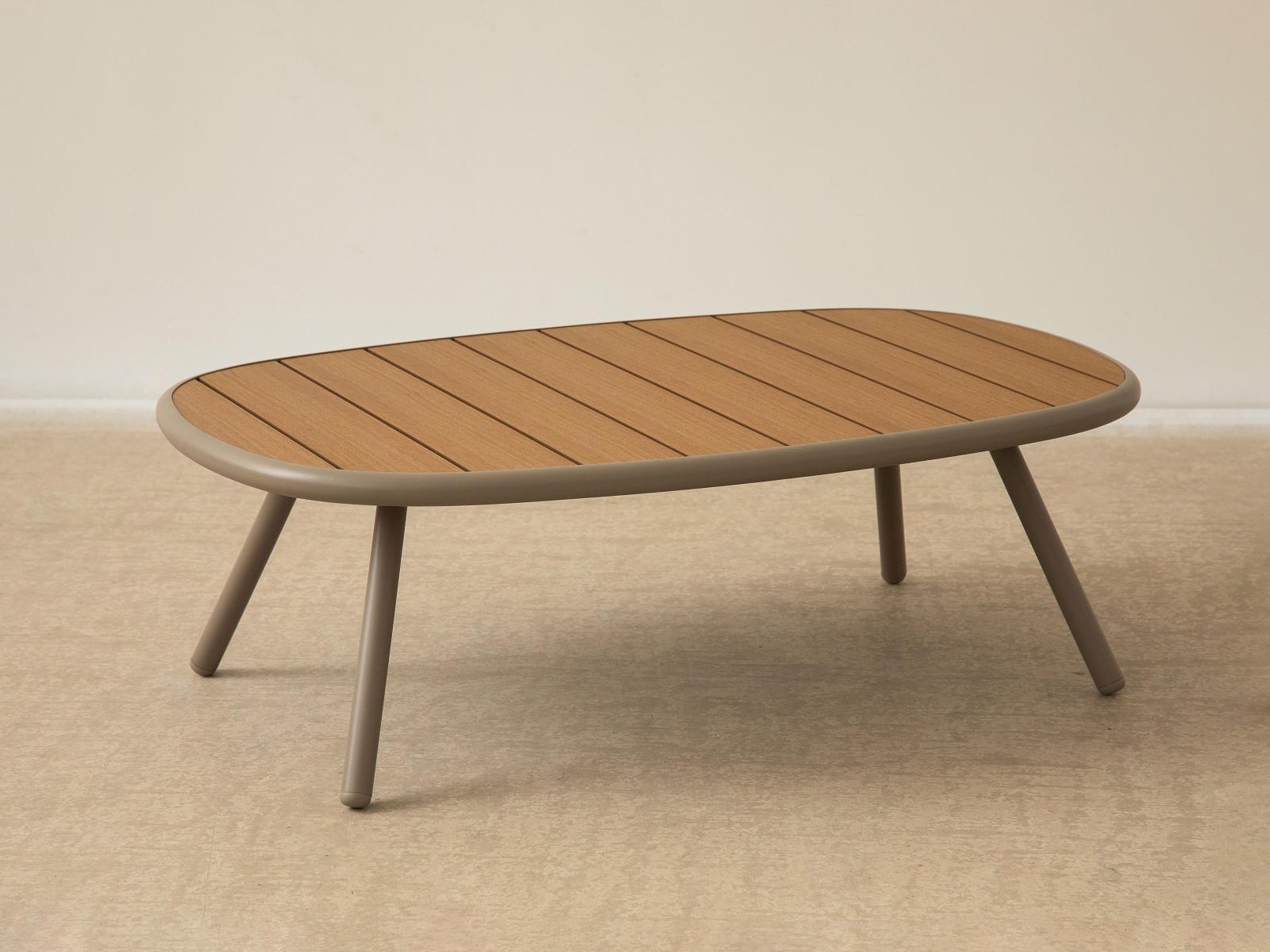 Margalida Garden Table Plastic Cream 95x60x30 cm 1