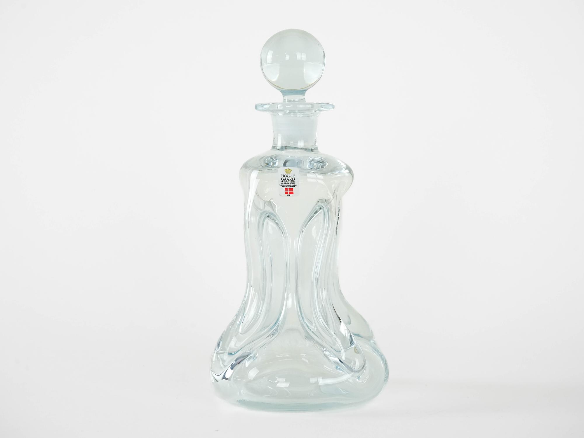 Kluk Glaskaraffe Transparent 1970er Jahre 3