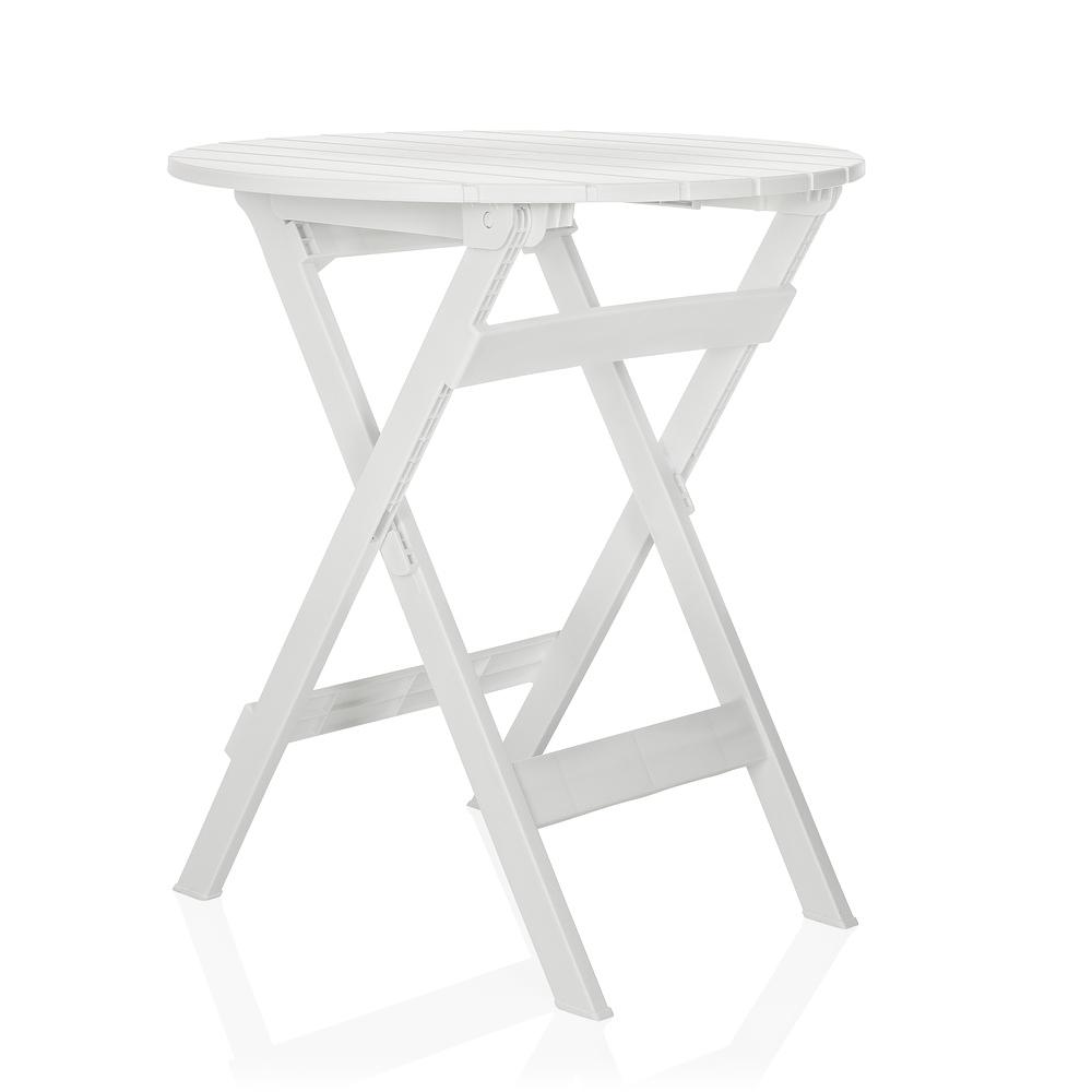 Garden table / Folding table TRAVANO T plastic white hjh LIFE 0