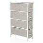 WARDROBE Regal with 4 compartments Gray 9