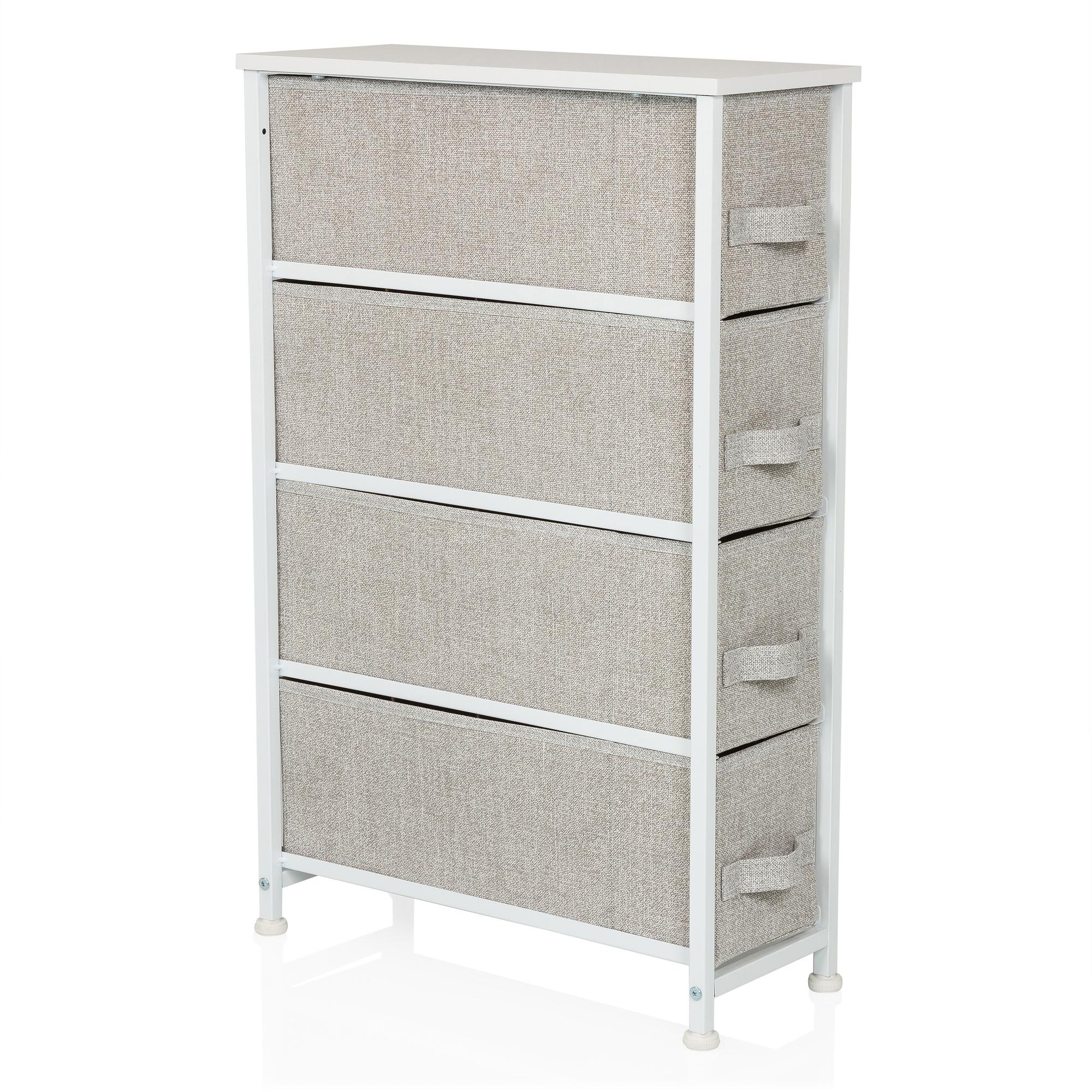 WARDROBE Regal with 4 compartments Gray 9