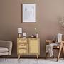 STRYN Chest of drawers with 3 drawers Light brown 3