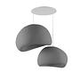 2-Flammig Wabi Sabi Chalkforms Pendelleuchte Beton Grau 6