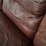 Sofa Leder Braun 1960er Jahre 12
