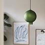 Bams pendant lamp frosted glass green Ø 25cm 0
