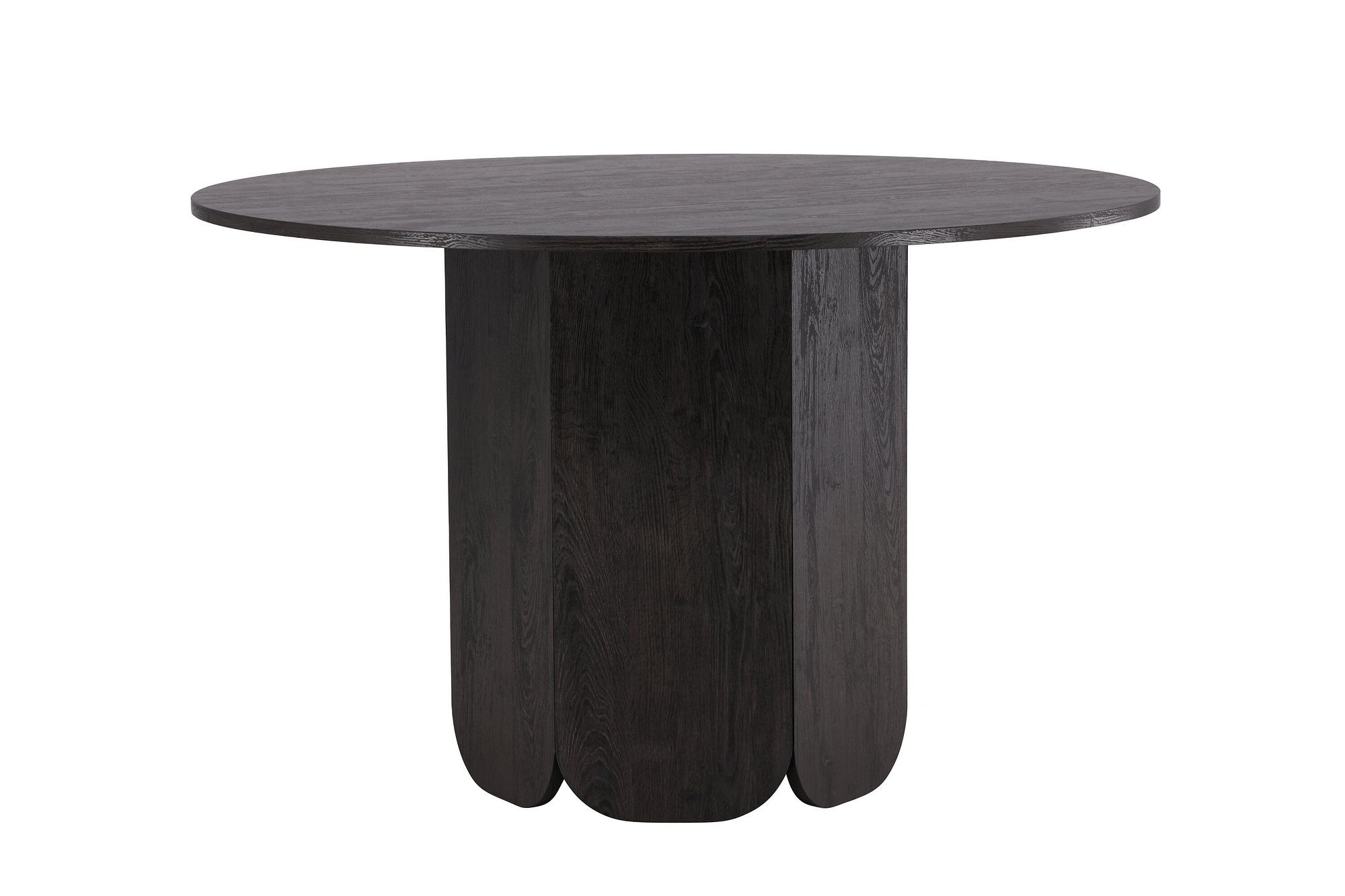 Tekla Esstisch Schwarz Ø 120cm 3