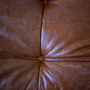 Divano Togo 2 posti pelle pull-up marrone pino 5