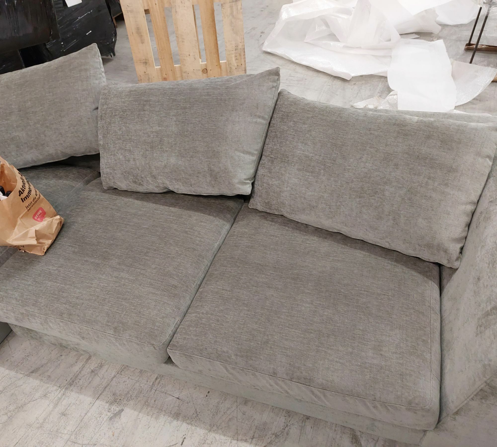 Noa Ecksofa Récamiere Links Planet Grey Green 6