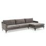 Astha Ecksofa Récamiere Rechts Danny Steel Grey 1