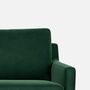 Astha 3-Sitzer Sofa Récamiere Links Velours Lux Dark Green 2