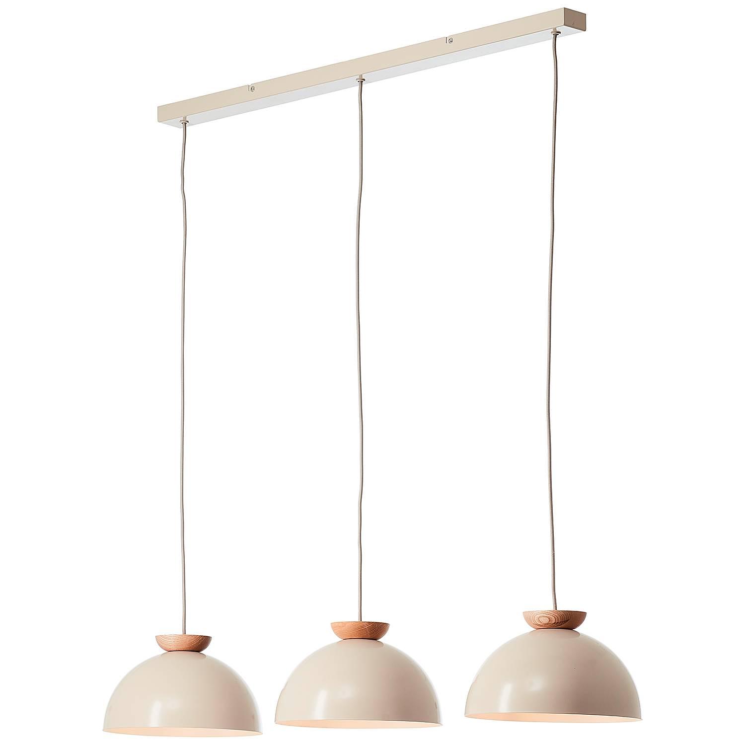 3-Flammig Pendelleuchte Nalam Eisen Esche Massiv 3