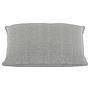2x Hudson Lounge Cushion Set Woven Fabric Saia Light Grey 75x75x17cm 2
