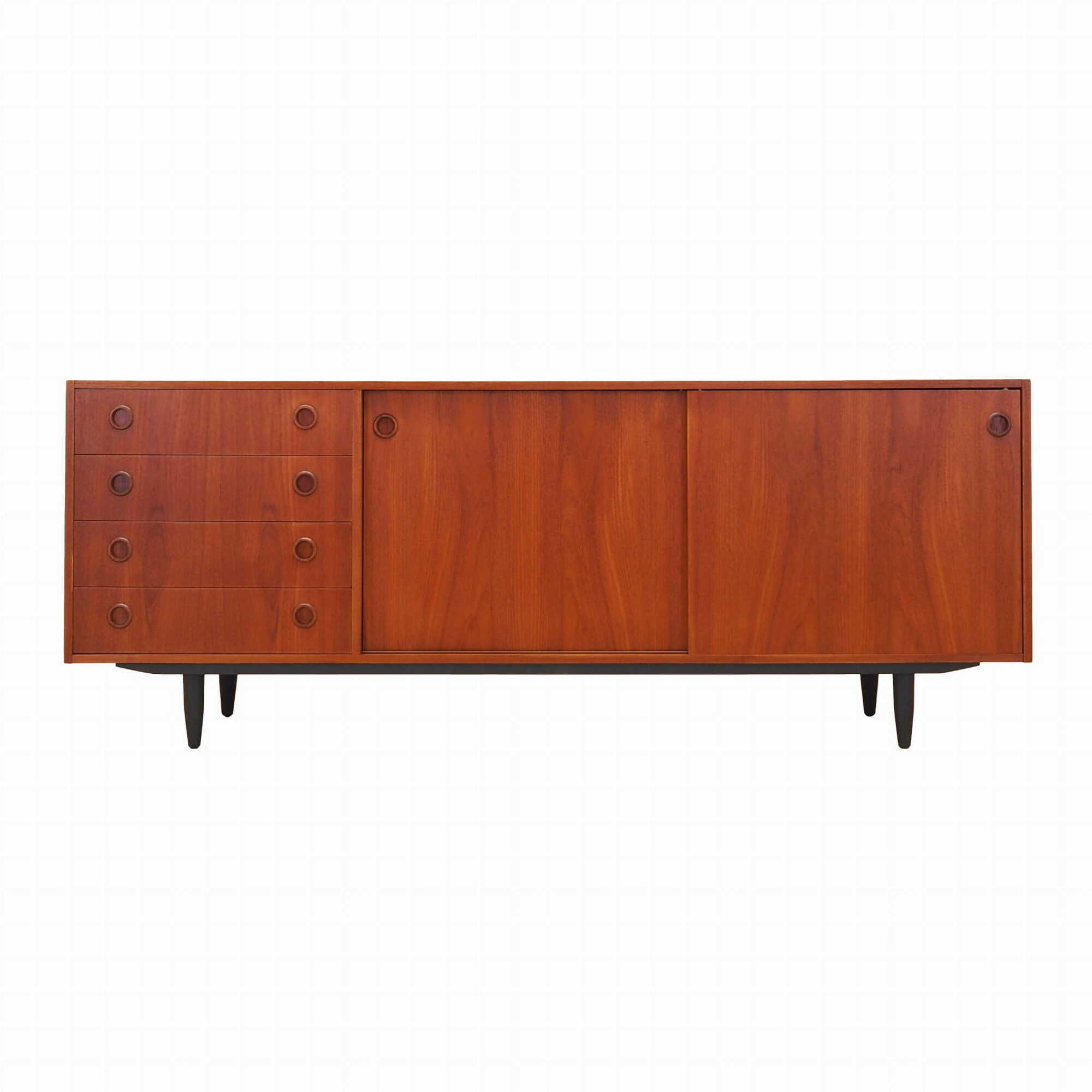 Vintage Sideboard legno di teak marrone anni '70 0