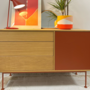 Aparador Yoko Kommode Holz Rot 1