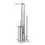 WC set Rivalta II stainless steel silver 1