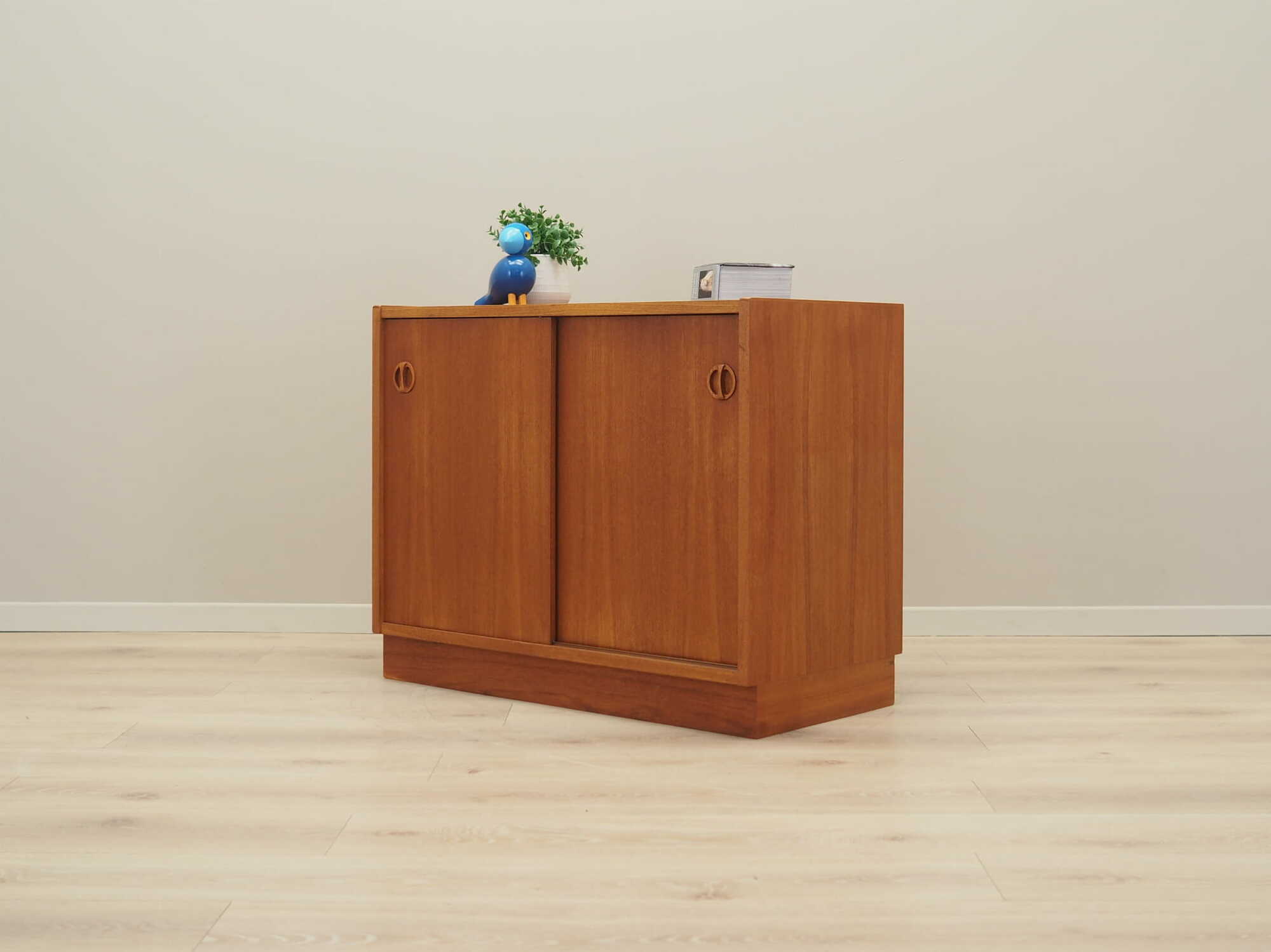 Vintage Cabinet Teak Wood Brown 1970s 3